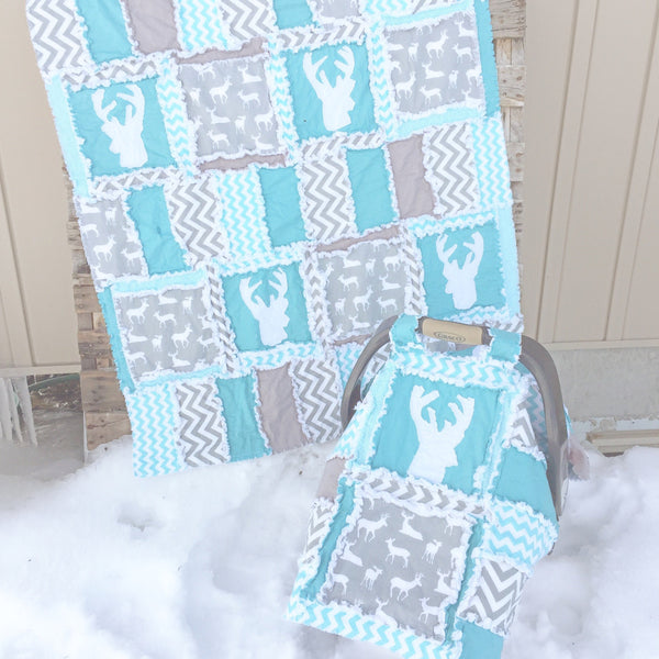 Addy Mae Rag Quilt Pattern for Baby Car Seat Cover