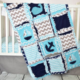 Nautical Crib Bedding | Whale, Sailboat, Anchor Quilt - A Vision to Remember