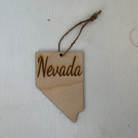 Wooden Engraved State Christmas Ornament - All 50 Available - A Vision to Remember