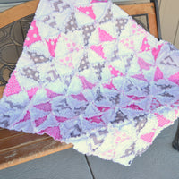 Hourglass Rag Quilt Pattern for Baby - A Vision to Remember