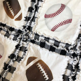 Sports Bedding in Plaid, Football & Baseball - A Vision to Remember