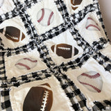 Sports Bedding in Plaid, Football & Baseball - A Vision to Remember
