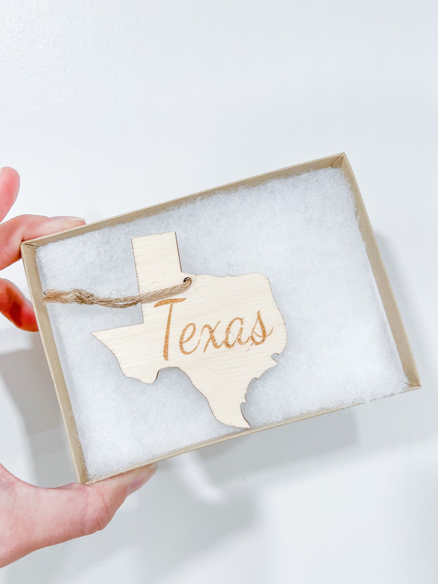 Wooden Engraved State Christmas Ornament - All 50 Available - A Vision to Remember