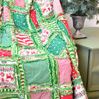 Tshirt Rag Quilt made from Clothing - A Vision to Remember