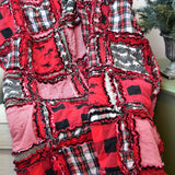 Tshirt Rag Quilt made from Clothing - A Vision to Remember
