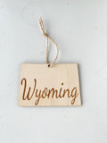Wooden Engraved State Christmas Ornament - All 50 Available - A Vision to Remember